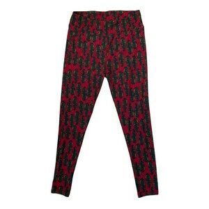 LULAROE tall and curvy tc leggings feather multicolor Buttery Soft #810